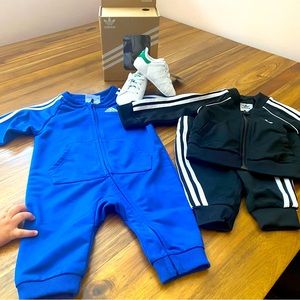 Adidas track suits - infant 0 to 3 months